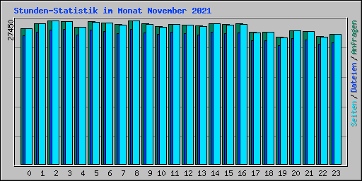 Stunden-Statistik im Monat November 2021