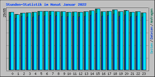 Stunden-Statistik im Monat Januar 2022