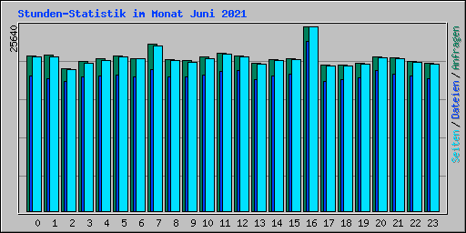 Stunden-Statistik im Monat Juni 2021