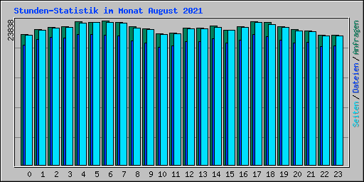 Stunden-Statistik im Monat August 2021