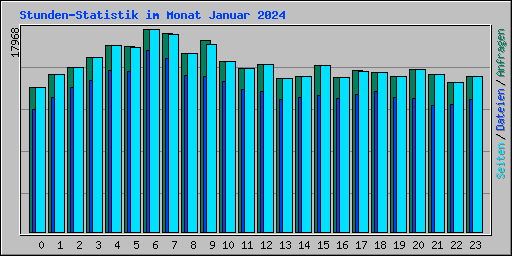 Stunden-Statistik im Monat Januar 2024