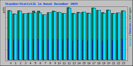 Stunden-Statistik im Monat Dezember 2025